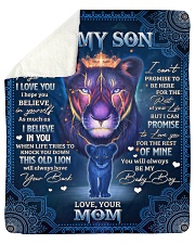 Never Forget That I Love You Lion Mom To Son Sherpa Fleece Blanket tile