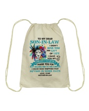 I Didn't Give You Gift Of Life Lion To Son In Law Drawstring Bag tile