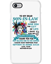 I Didn't Give You Gift Of Life Lion To Son In Law Phone Case tile
