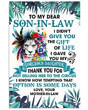 I Didn't Give You Gift Of Life Lion To Son In Law Vertical Poster tile