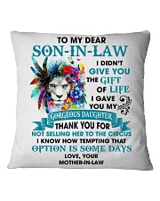 I Didn't Give You Gift Of Life Lion To Son In Law Square Pillowcase tile