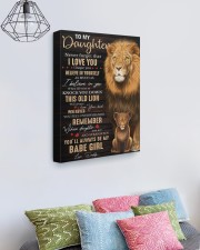 Lioness Dad To Daughter Never Forget That I Love U 16x20 Gallery Wrapped Canvas Prints aos-canvas-pgw-16x20-lifestyle-front-02