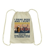 I Drink Beer And I Hunt Son To Dad Drawstring Bag tile