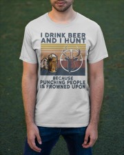 I Drink Beer And I Hunt Son To Dad Classic T-Shirt apparel-classic-tshirt-lifestyle-front-42