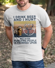 I Drink Beer And I Hunt Son To Dad Classic T-Shirt apparel-classic-tshirt-lifestyle-front-52