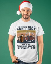 I Drink Beer And I Hunt Son To Dad Classic T-Shirt apparel-classic-tshirt-lifestyle-front-84
