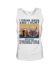 I Drink Beer And I Hunt Son To Dad Unisex Tank tile
