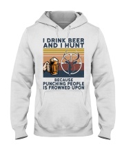I Drink Beer And I Hunt Son To Dad Hooded Sweatshirt tile