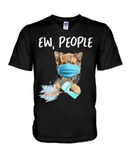 Ew People Yorkshire Terrier V-Neck T-Shirt tile
