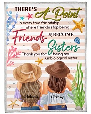 There's A Point In Every True Friendship Custom Large Fleece Blanket - 60" x 80" front