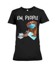 Ew People Dog Rhodesian Ridgeback Premium Fit Ladies Tee tile