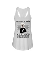 Personal Stalker Bichon Frise Ladies Flowy Tank tile
