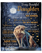 Once Upon A Time I Asked God Mom To Daughter Fleece Blanket - 50" x 60" front