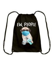 Ew People Pug Drawstring Bag tile