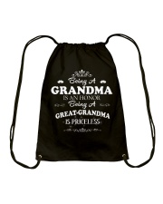 Being Grandma Is An Honor Granddaughter to Grandma Drawstring Bag tile
