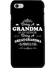 Being Grandma Is An Honor Granddaughter to Grandma Phone Case tile