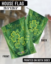 Lucky Shamrock Magic Hat 29.5"x39.5" House Flag aos-house-flag-29-5-x-39-5-ghosted-lifestyle-02