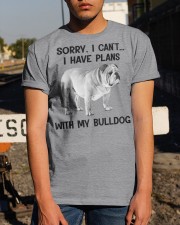 I have plans with bulldog Classic T-Shirt apparel-classic-tshirt-lifestyle-29
