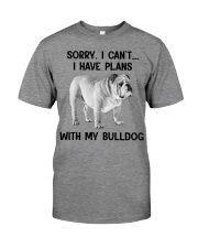 I have plans with bulldog Premium Fit Mens Tee tile