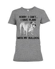I have plans with bulldog Premium Fit Ladies Tee tile