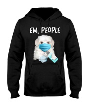 Ew People Dog Wearing A Face Mask Maltese Hooded Sweatshirt tile