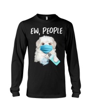 Ew People Dog Wearing A Face Mask Maltese Long Sleeve Tee tile