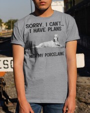 I have plans with my dog Porcelaine Classic T-Shirt apparel-classic-tshirt-lifestyle-29