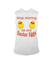 Stop Staring At My Easter Eggs Sleeveless Tee tile