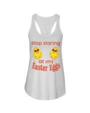 Stop Staring At My Easter Eggs Ladies Flowy Tank tile