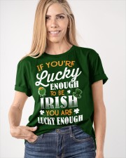 If You're Lucky Enough To Be Irish Patrick's Day Classic T-Shirt apparel-classic-tshirt-lifestyle-front-100