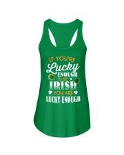 If You're Lucky Enough To Be Irish Patrick's Day Ladies Flowy Tank tile