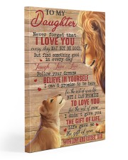 Never Forget That I Love You Lion Dad To Daughter 20x30 Gallery Wrapped Canvas Prints front