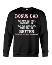 Bonus Dad Thanks For Putting Up With Mom Crewneck Sweatshirt tile
