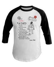 Even When I'm Not Close By Dad To Daughter Baseball Tee tile