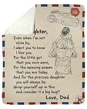 Even When I'm Not Close By Dad To Daughter Sherpa Fleece Blanket tile