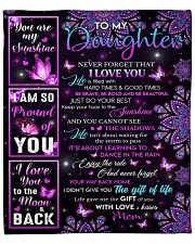 Never Forget That I Love U Mom To Daughter Fleece Blanket - 50" x 60" front