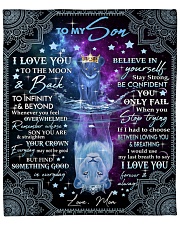 I Love You To The Moon And Back Mom To Son Fleece Blanket - 50" x 60" front