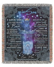 I Love You To The Moon And Back Mom To Son 50x60 - Woven Blanket tile