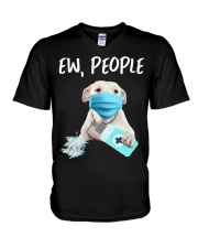 Ew People Dog Dogo Argentino V-Neck T-Shirt tile