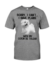 I have plans with my dog Coton de Tulear Premium Fit Mens Tee tile