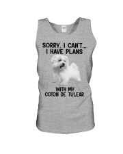 I have plans with my dog Coton de Tulear Unisex Tank tile