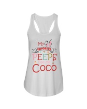 Easter's Day My Favorite Peeps Coco To Grandma Ladies Flowy Tank tile