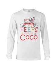 Easter's Day My Favorite Peeps Coco To Grandma Long Sleeve Tee tile