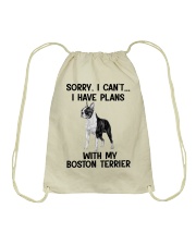 I Have Plans With My Boston Terrier Drawstring Bag tile