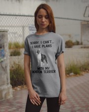 I Have Plans With My Boston Terrier Classic T-Shirt apparel-classic-tshirt-lifestyle-18