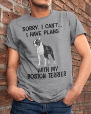 I Have Plans With My Boston Terrier Classic T-Shirt apparel-classic-tshirt-lifestyle-26