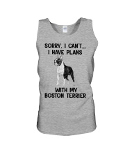 I Have Plans With My Boston Terrier Unisex Tank tile