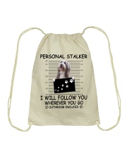 Personal Stalker Bearded Collie Drawstring Bag tile