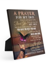 Dear God I Gratefully For Giving Dad To Daughter Easel-Back Gallery Wrapped Canvas tile