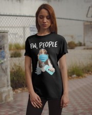 Ew People Dog Wearing A Face Mask Basset Hound Classic T-Shirt apparel-classic-tshirt-lifestyle-18